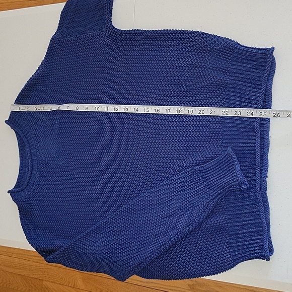 NWT Jessica Simpson Blue Knit Sweater | Large - Picture 10 of 12